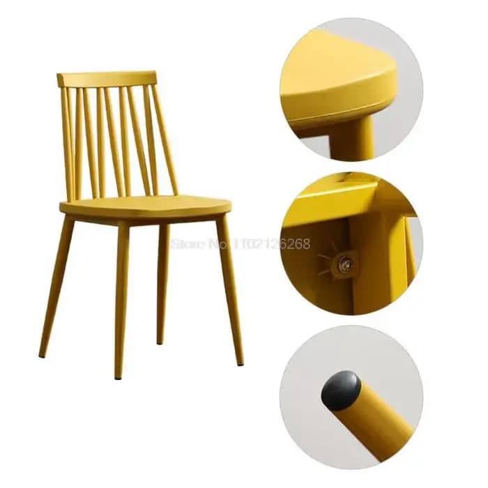 Chaise de bureau de loisirs, chaise de salle à manger, Windsor, nordique, moderne, minimaliste, pare