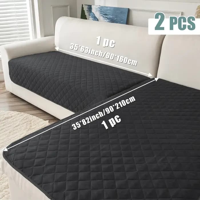 Housse de canapé imperméable 2 pièces
