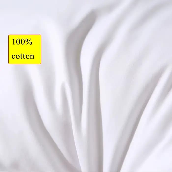 Coussin carré en plumes d'oie 100% coton