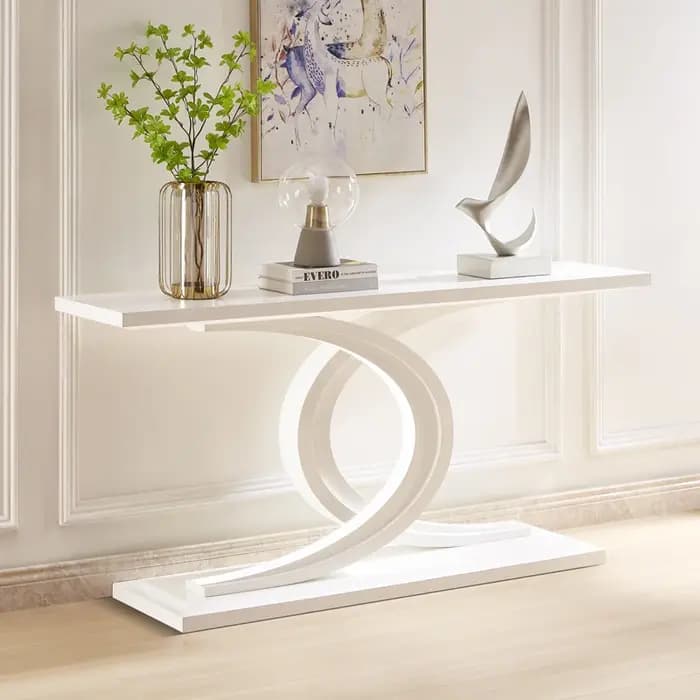 Table Console nordique moderne Glam luxe porche entrée Console Table à la mode beauté Mueble Recibid