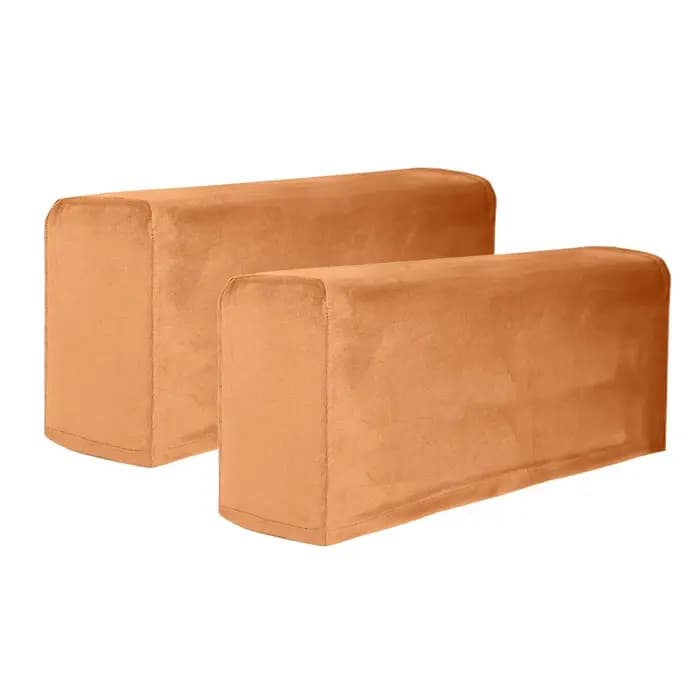 2 pièces cadeaux housses d'accoudoir de canapé extensibles élasticité housse de canapé amovible meub