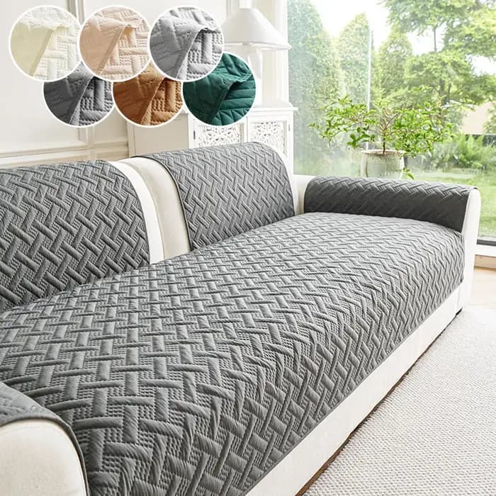 Coussin de canapé haut de gamme à rangée droite, grille, avec toutes saisons, universel, antidérapan