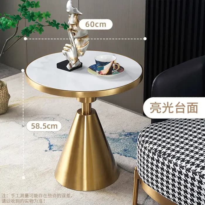 Tables basses rondes authentiques Design blanc moderne petites