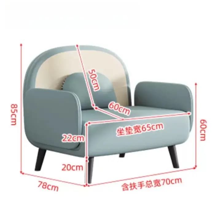 Fauteuil inclinable de sol pliable individuel