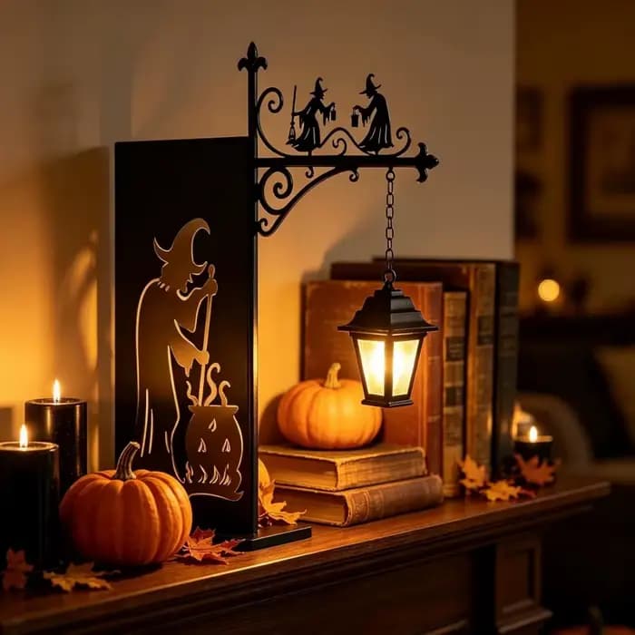Lanterne de bibliothèque - Éclairage décoratif pour étagère à livres