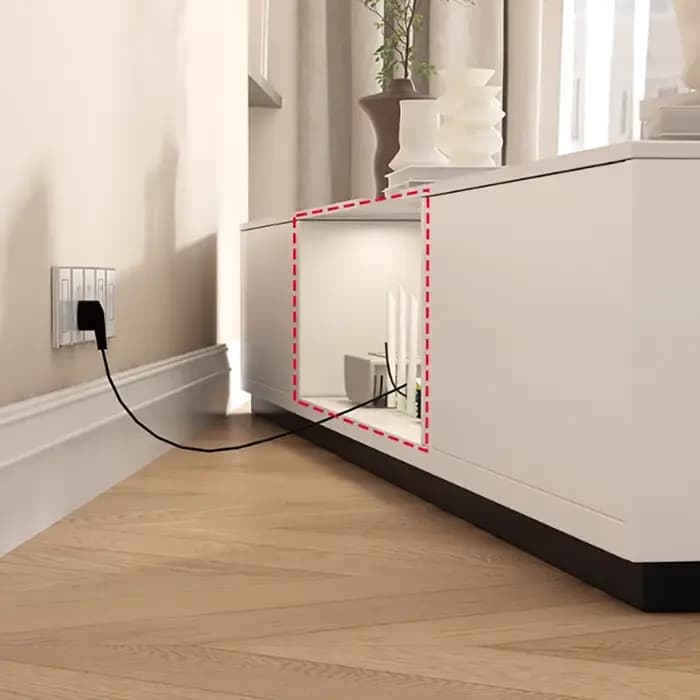 Meubles de télévision de luxe modernes avec tiroirs gain de place supports