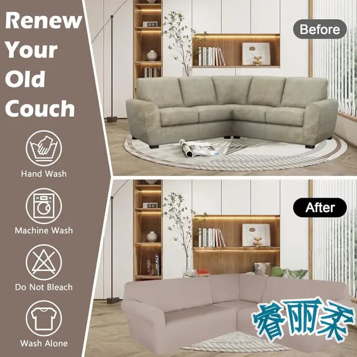 Housses de canapé d'angle en forme de L