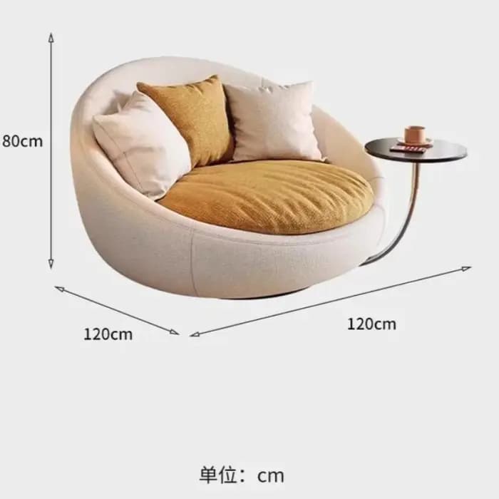Fauteuils de salon de luxe pivotants et relaxants pour adultes