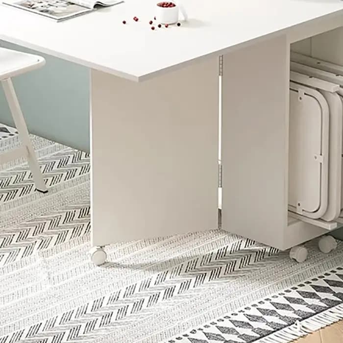Tables à manger esthétiques françaises avec roulettes