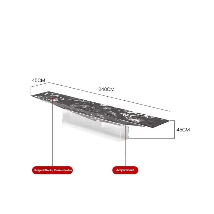 Meuble TV en marbre, console de luxe en pierre naturelle