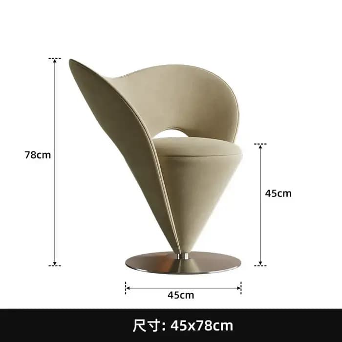 Fauteuil pivotant d'appoint pour salon