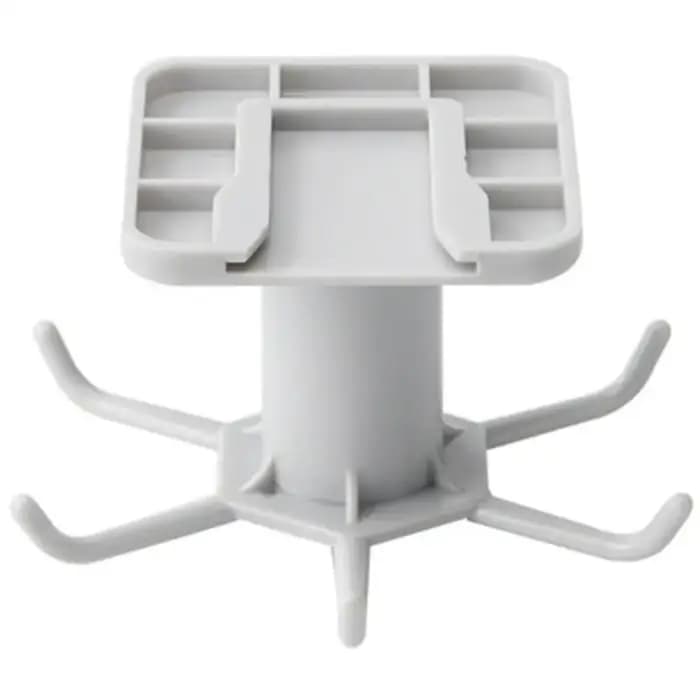 Support adhésif pour ustensiles de cuisine sous l'armoire avec rotation à 360° et 6 crochets pour le
