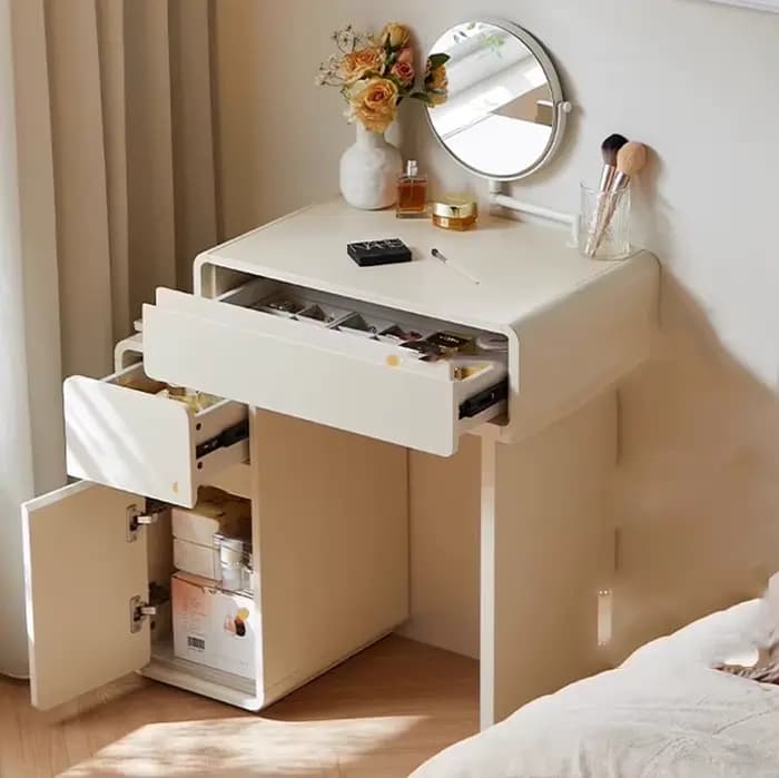 Rattan filles Coiffeuse nordique Vintage chambre Luxe