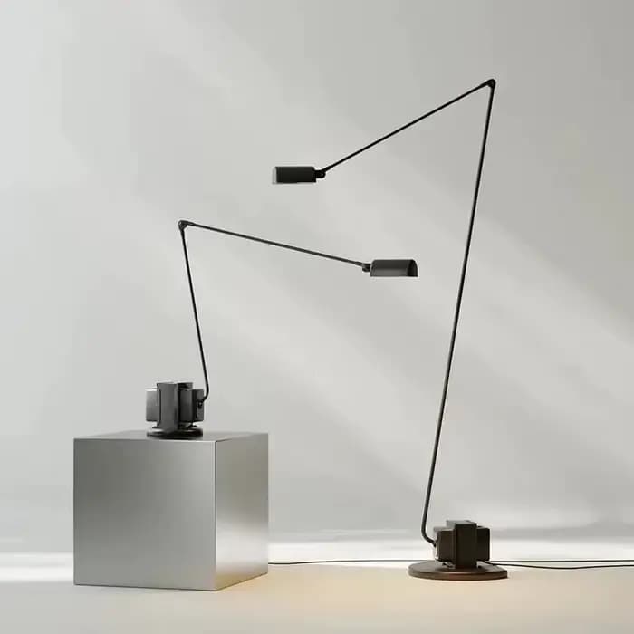 Lampadaire Design italien moderne Style rétro Simple salon étude bras oscillant réglable lampe de Table de lecture décor à la maison LED