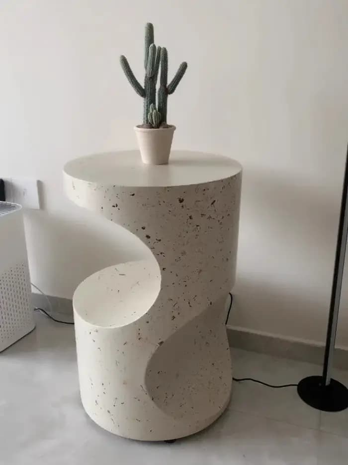 Table basse légère de luxe Simple avec bord en fer forgé
