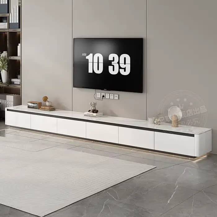 Meubles TV rectangulaires de grande taille, design moderne universel, table TV de luxe, esthétique,