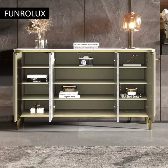 Armoire de Rangement de Luxe en Dalle de Roche Haut de Gamme