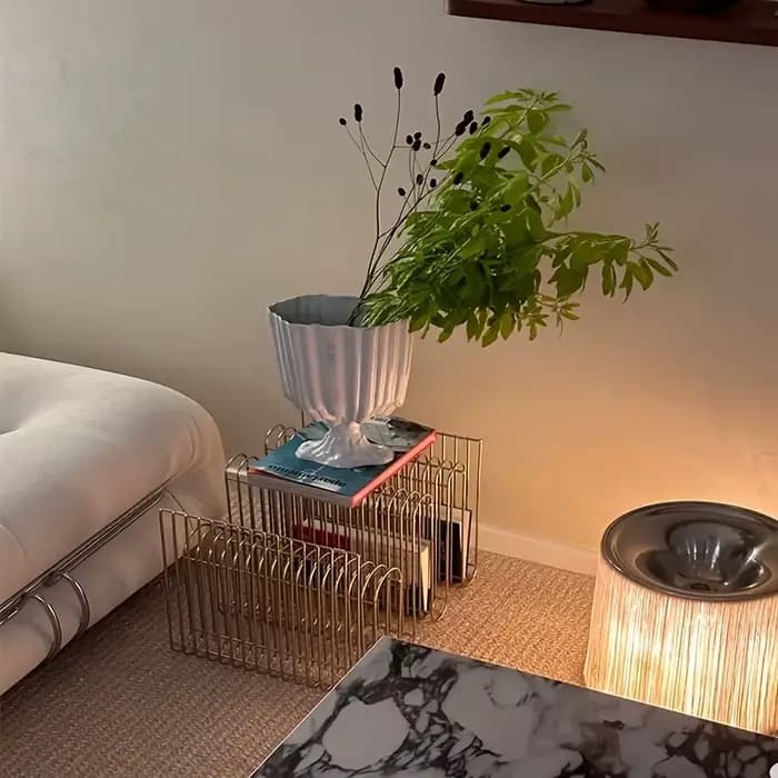Table et bibliothèque multifonctions modernes avec cadre robuste enduit de poudre