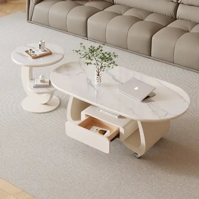 Table basse design claire
