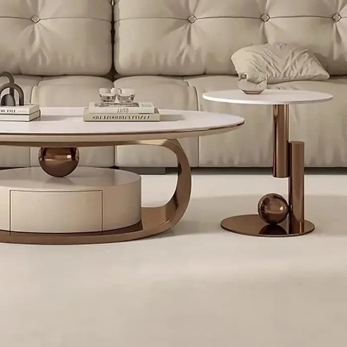 Table Basse ronde design décorations tendance