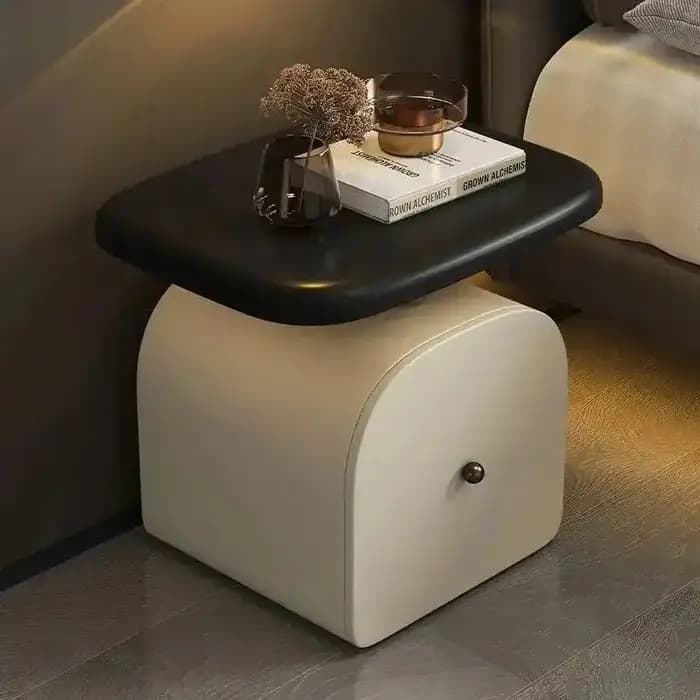 Table de chevet en bois massif, design suspendu, luxe léger, sensation haut de gamme, pour chambre à