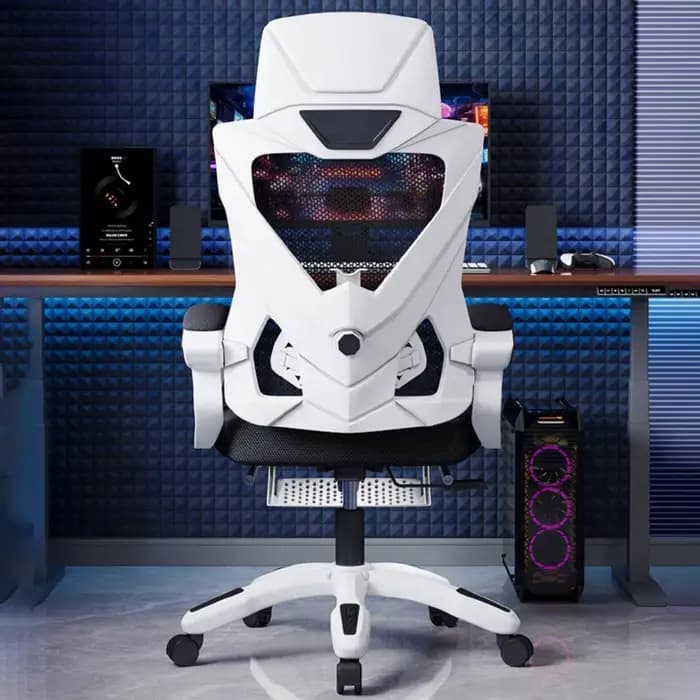 Fauteuil de bureau inclinable de luxe confortable, ergonomique, pivotant pour le gaming, mobilier de