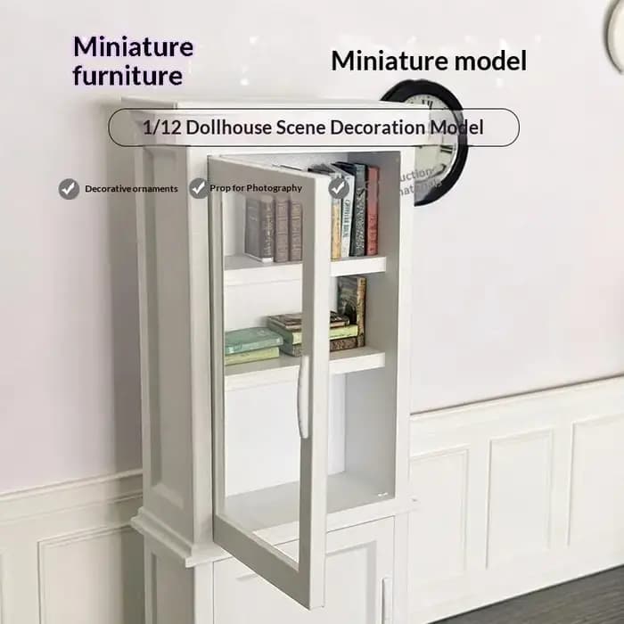 Ornement de bibliothèque miniature 1/12
