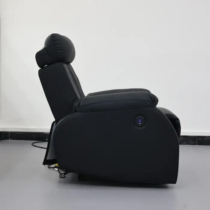 Fauteuil inclinable électrique, canapé de massage, sièges de cinéma maison réglables, canapé ergonomique, fauteuil de relaxation confortable avec repose-pieds noir