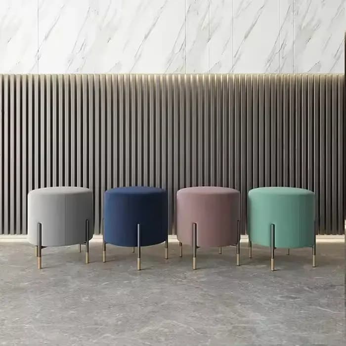 Tabouret rond de luxe léger scandinave