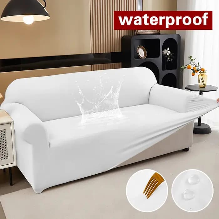 Housse de canapé extensible imperméable, antidérapante, pour salon, protection de meubles d'angle po