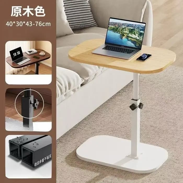 Table d'appoint relevable pour canapé