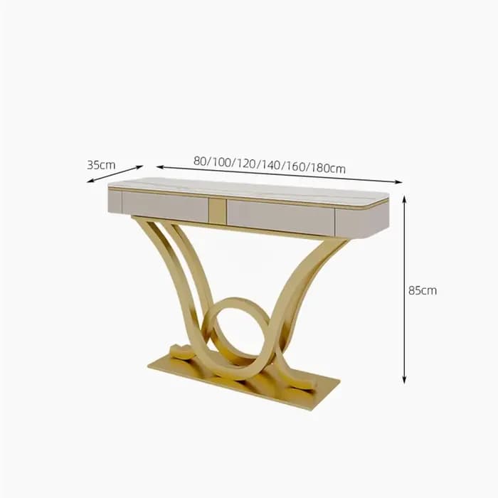 Tables consoles de luxe uniques au design moderne avec tiroirs