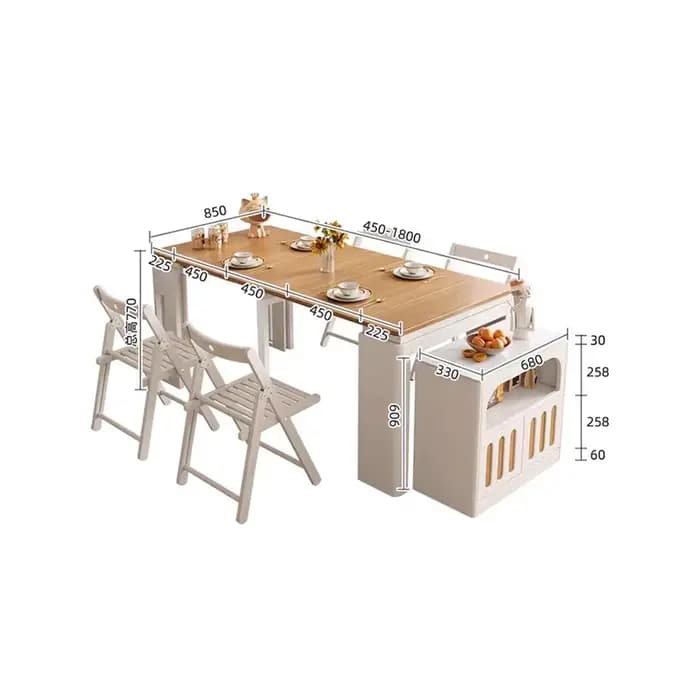 Tables à manger extensibles modernes de luxe nordique Unique