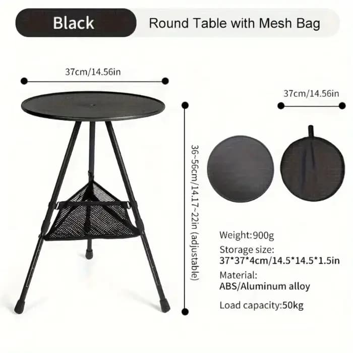 Table moderne pliable avec plateau à collation et bords surélevés - Gain de place, idéale pour chamb
