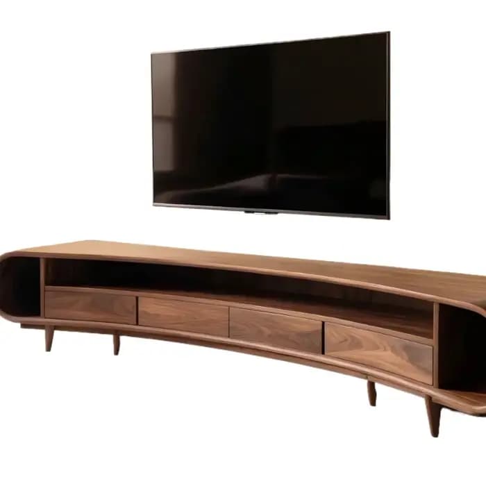 Meuble TV vintage marron unique, meuble TV moderne en chêne massif de luxe, meuble TV classique en b