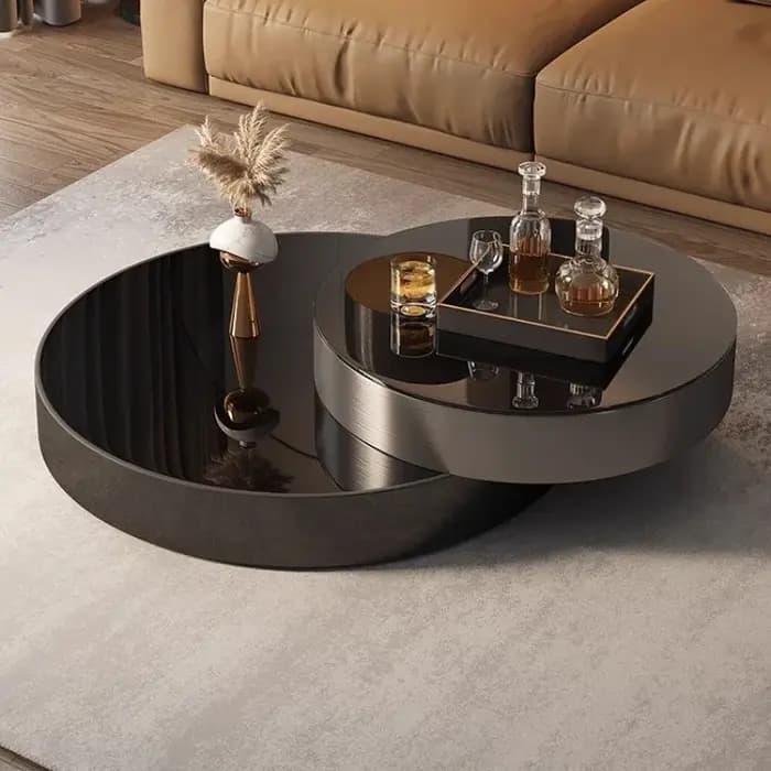 Table basse de salon italienne de designer