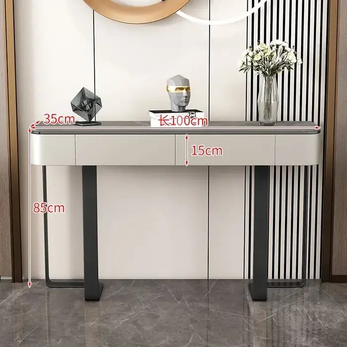 Table console tendance et populaire, table d'entrée de luxe minimaliste, nouveau style de designer,