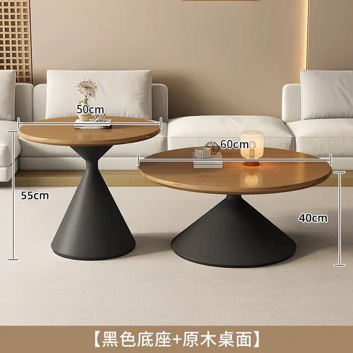 Table Basse esthétique nordique ensembles ronds modernes uniques