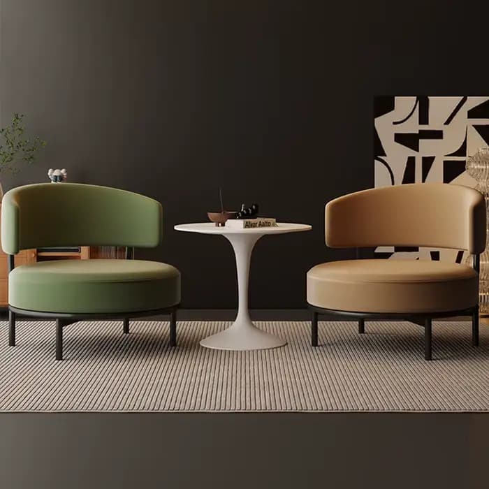 Fauteuils de salon vert Cuddle