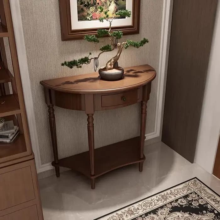 Table Console classique rustique avec tiroirs