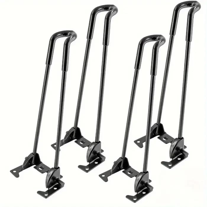 Coussinets de pieds de Table en épingle à cheveux en métal pliable et robuste pour projets de bricolage et meubles