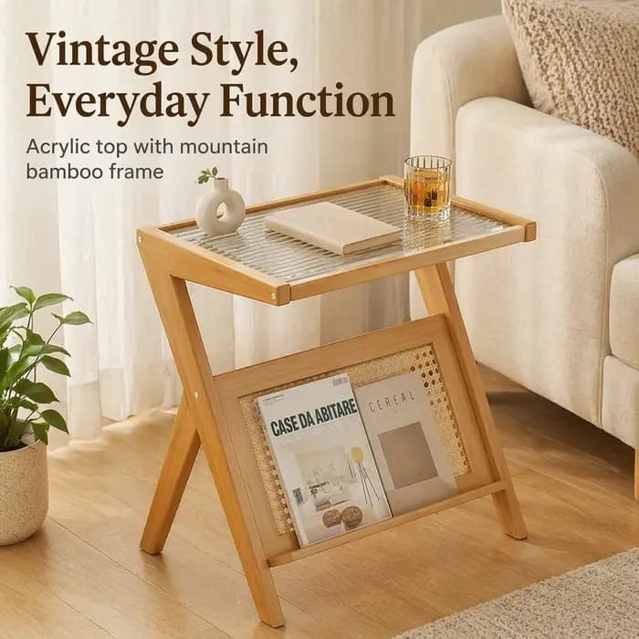 Table d'appoint en forme de Z