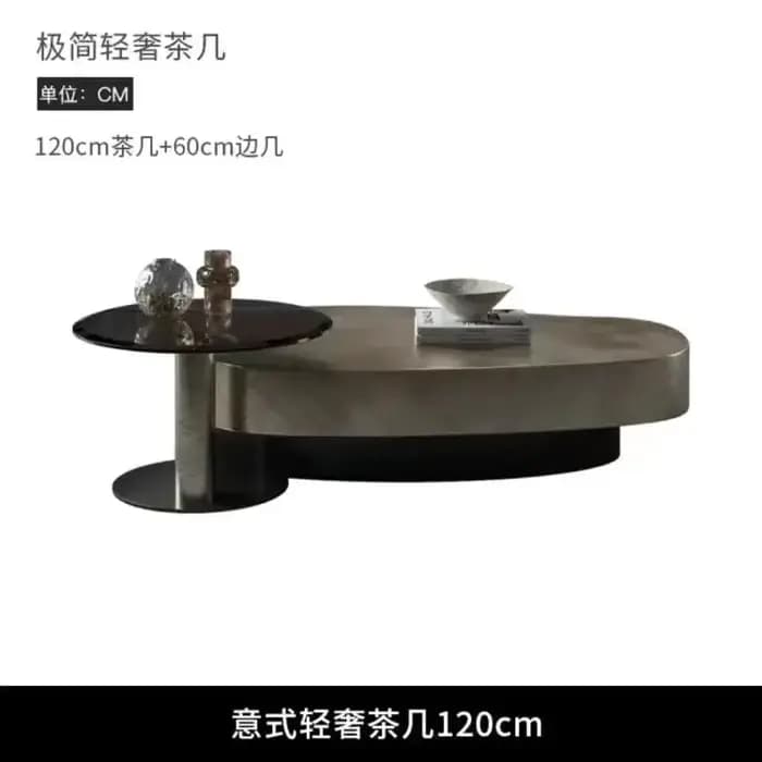 Table basse au design original, table basse antique peu encombrante, table basse coréenne pour réception, table basse postmoderne