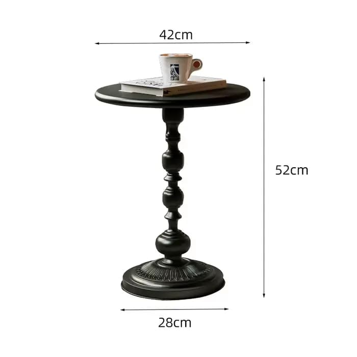 Petite table ronde en fer nordique