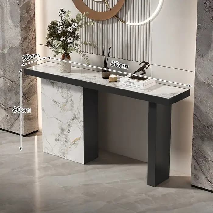 Tables de Console rectangulaires à dessus en marbre, romaines, modernes, de luxe, élégantes, beauté