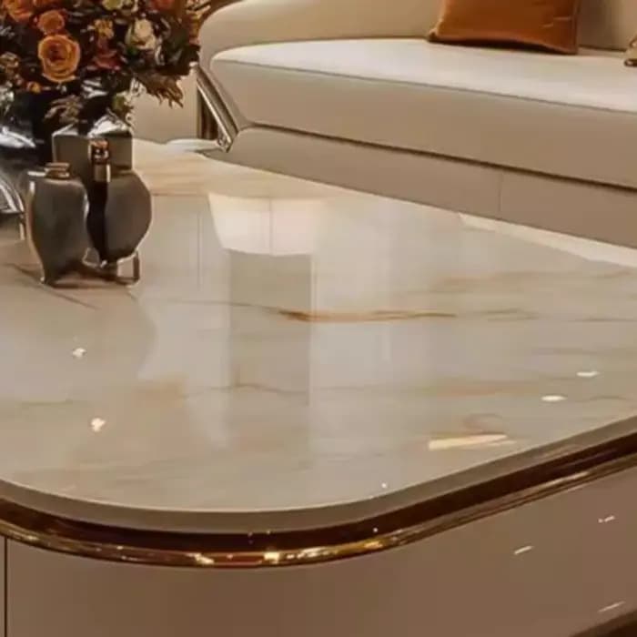 Table basse minimaliste claire Design De sol De luxe