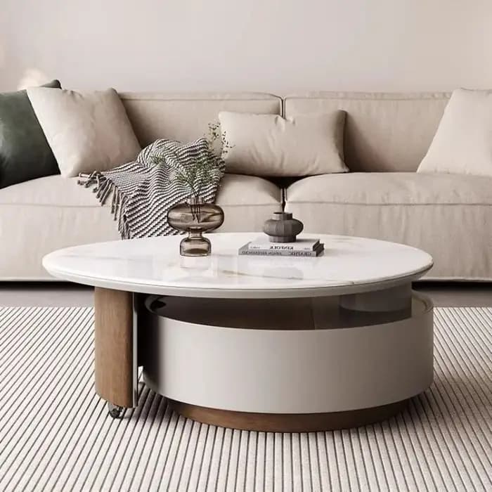 Cadre de rangement Table basse moderne clair organisateur ornements