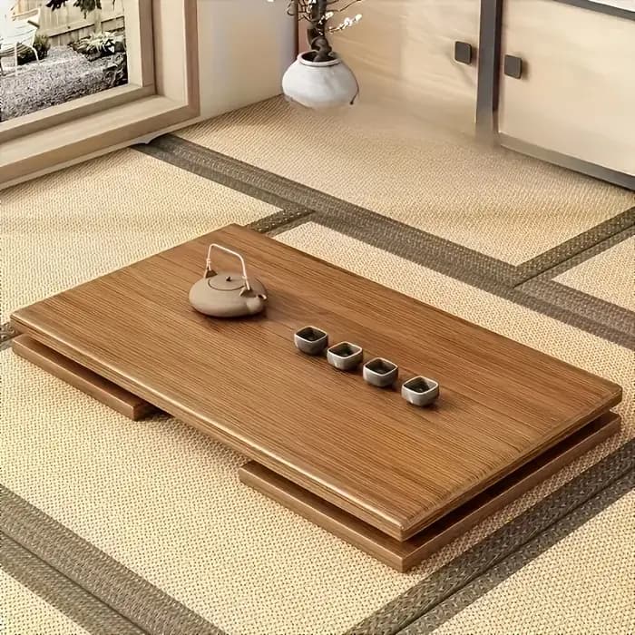 Table pliante polyvalente en bambou – Style japonais