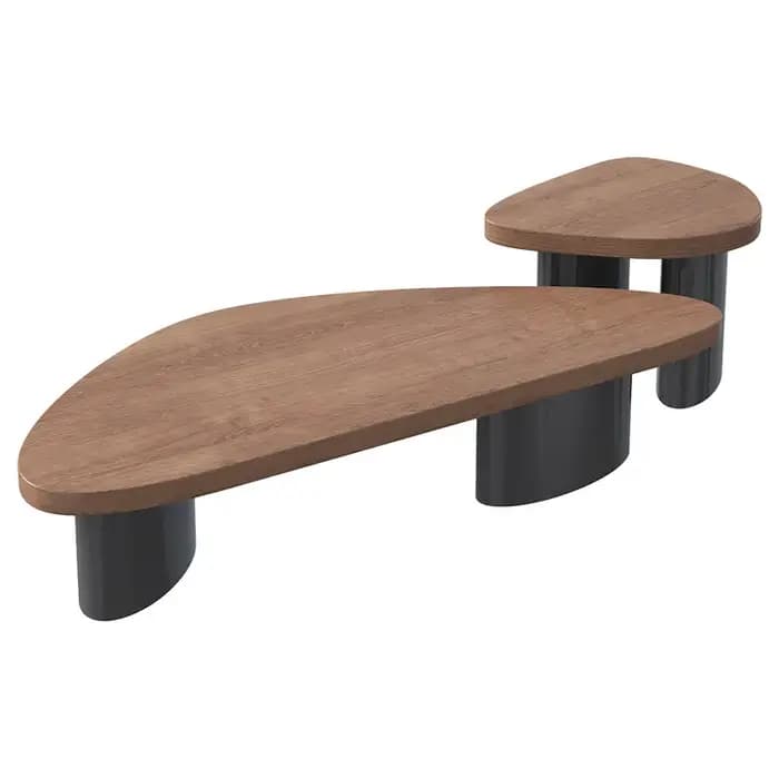 Table basse en bois massif pour salon