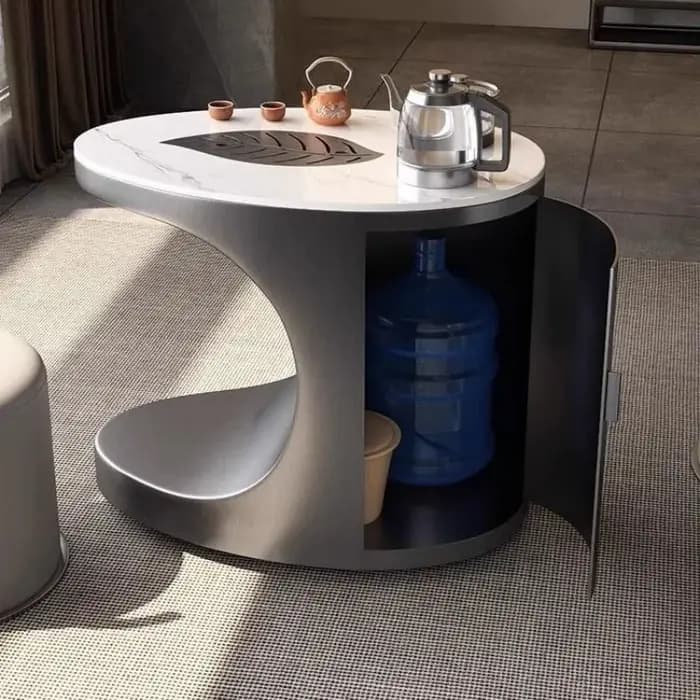 Organisateur nordique Table basse luxe esthétique sol minimaliste